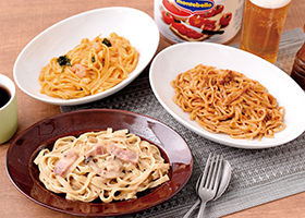 3種類のパスタ