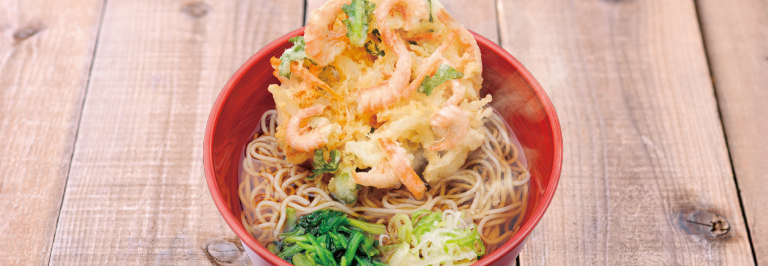 小海老入りかき揚げ天そば