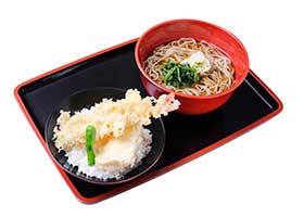 大海老・いか天丼セット
